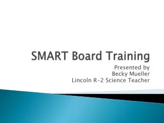 SMART Board Training