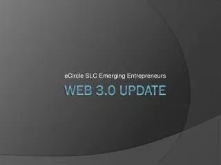 Web 3.0 update