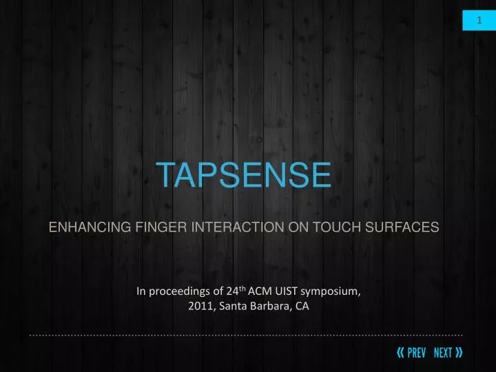 tapsense enhancing finger interaction on touch surfaces