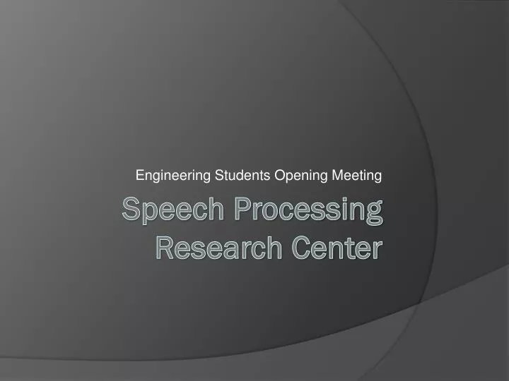 engineering students opening meeting
