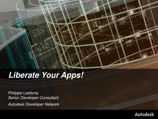 Liberate Your Apps!