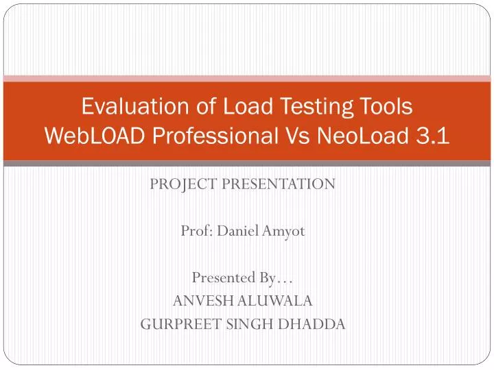 evaluation of load testing tools webload professional vs neoload 3 1