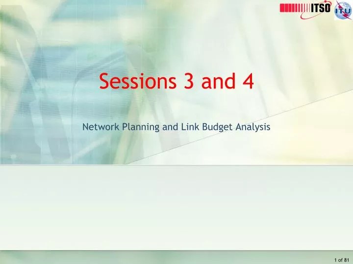 sessions 3 and 4