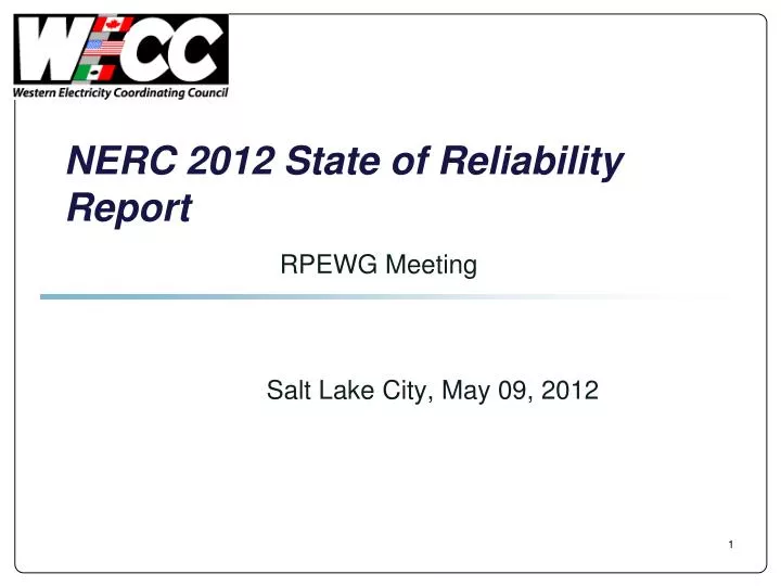 nerc 2012 state of reliability report