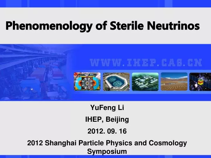 phenomenology of sterile neutrinos