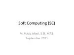 Soft Computing (SC) - slide 1