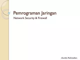 pemrograman jaringan