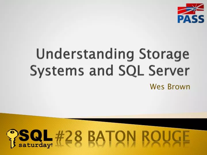 understanding storage systems and sql server