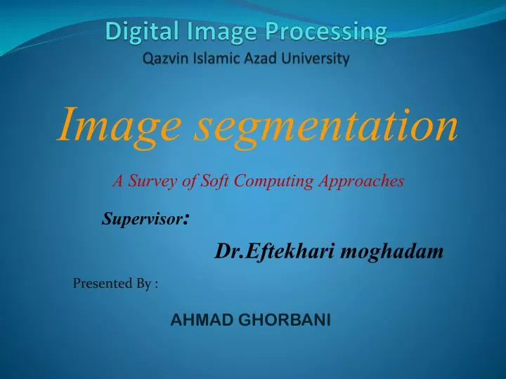 digital image processing qazvin islamic azad university