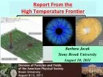 Experimental Insights into Hot QCD Matter: Advancements from Heavy Ion Physics - slide 1