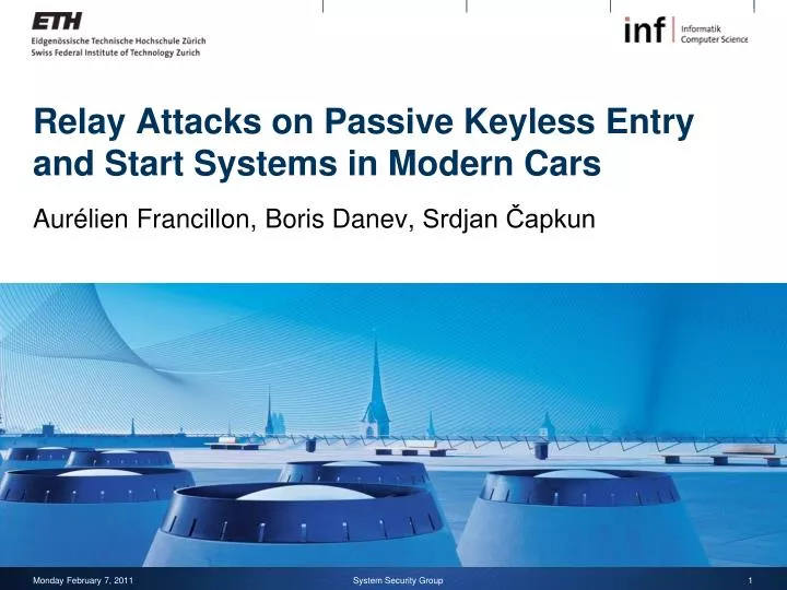 relay attacks on passive keyless entry and start systems in modern cars