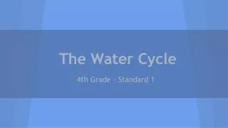 The Water Cycle