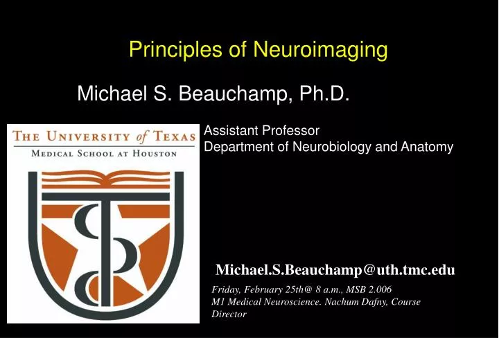 principles of neuroimaging