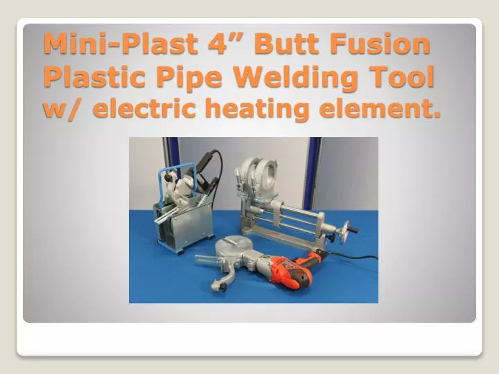 mini plast 4 butt fusion plastic pipe welding tool w electric heating element