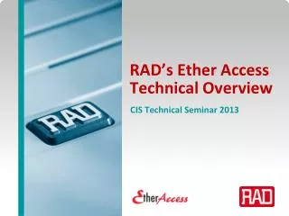 RAD’s Ether Access Technical Overview