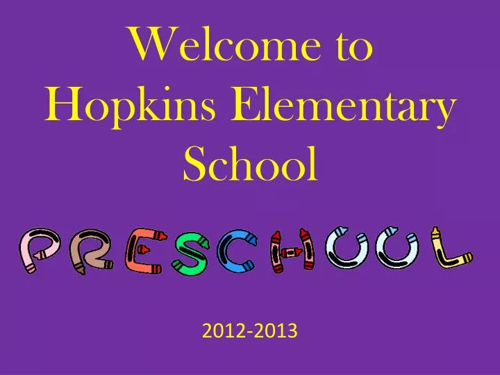 welcome to hopkins elementary school