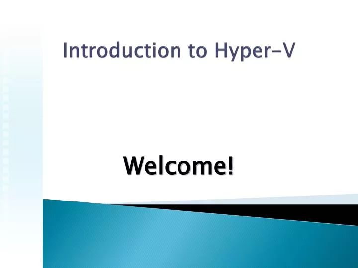 introduction to hyper v