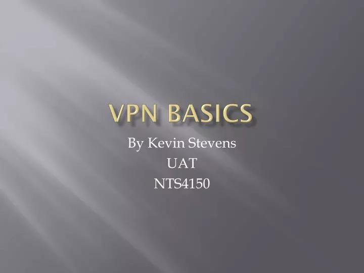 vpn basics