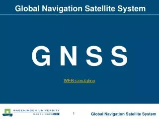 Global Navigation Satellite System