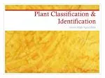 Plant Classification &amp; Identification - slide 1