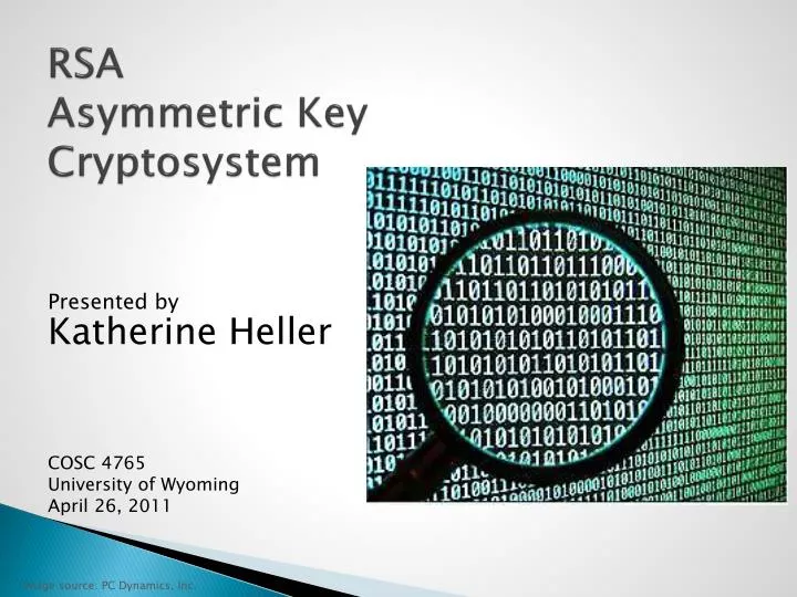 rsa asymmetric key cryptosystem