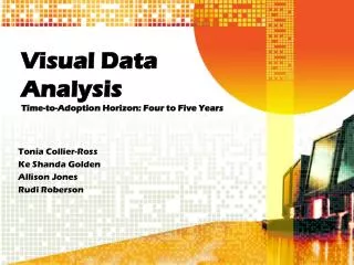 Visual Data Analysis Time-to-Adoption Horizon: Four to Five Years