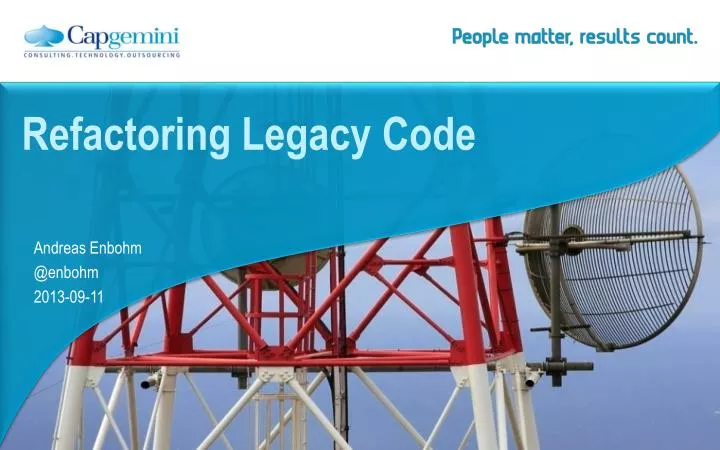 refactoring legacy code