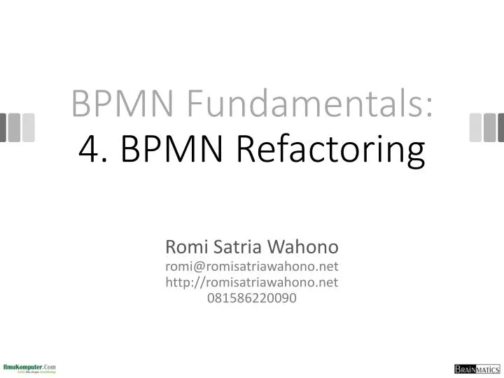 bpmn fundamentals 4 bpmn refactoring