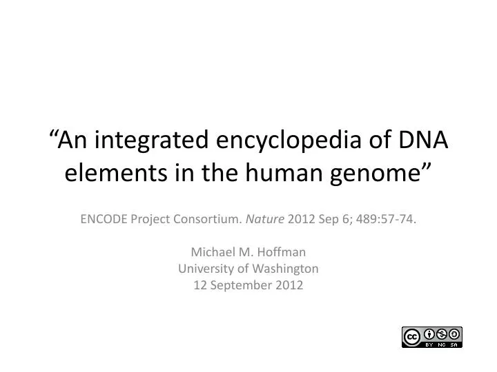 an integrated encyclopedia of dna elements in the human genome