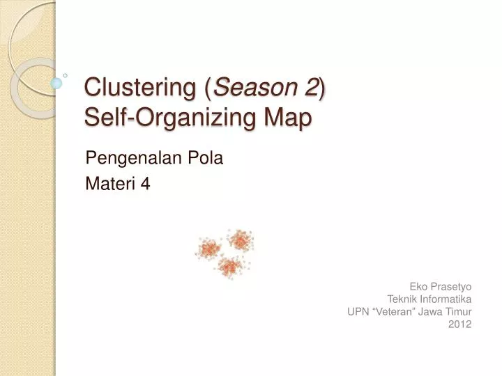 clustering season 2 self organizing map