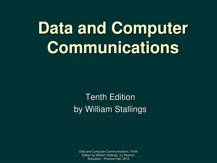 data and computer communications