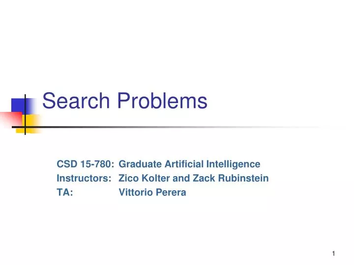 search problems