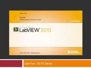 LabView 2010 Demo