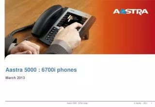 Aastra 5000 : 6700i phone s