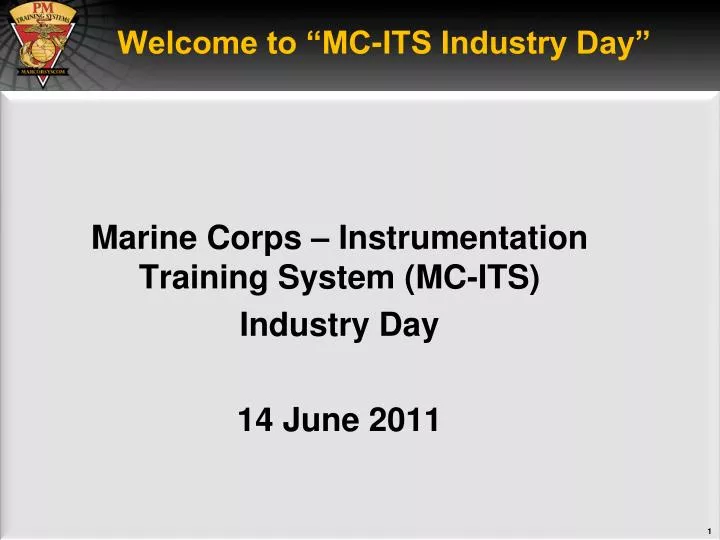 welcome to mc its industry day
