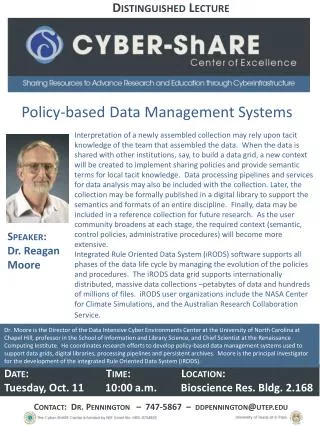 Policy-based Data Management Systems