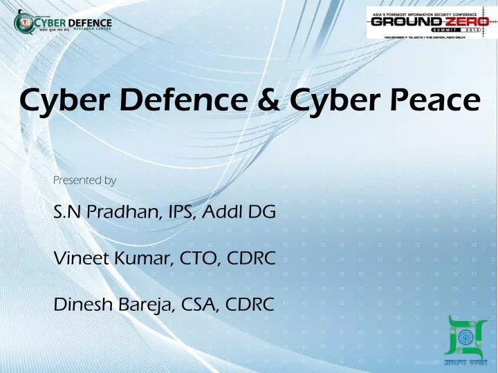 cyber defence cyber peace