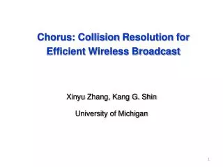 Chorus: Collision Resolution for Efficient Wireless Broadcast
