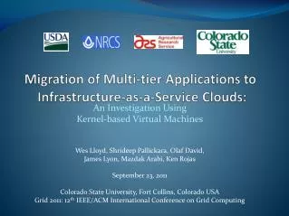 Migration of Multi-tier Applications to Infrastructure-as-a-Service Clouds: