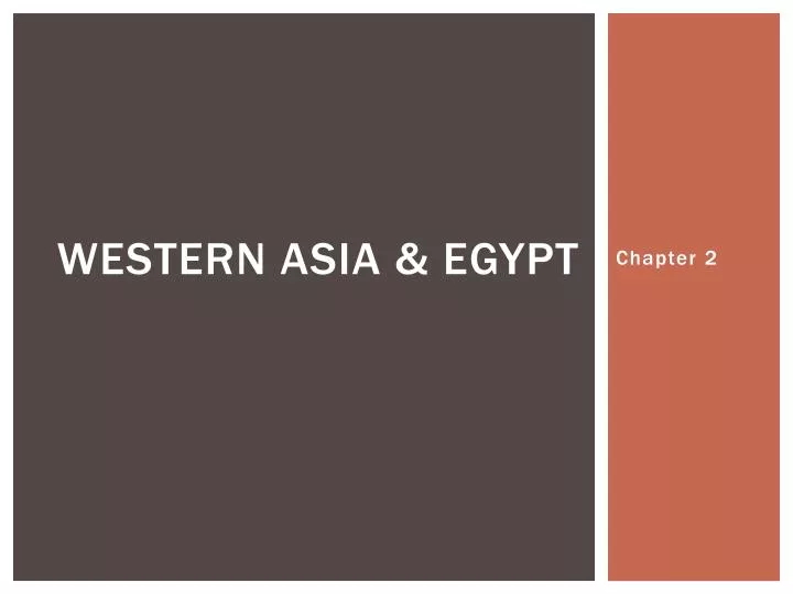 western asia egypt