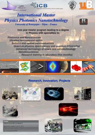 International Master Physics Photonics Nanotechnology