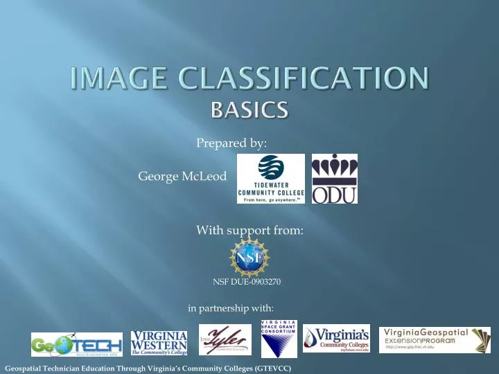 image classification basics