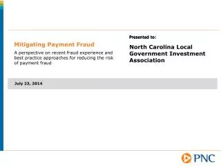 Mitigating Payment Fraud