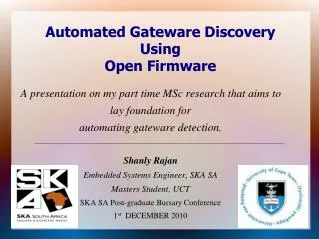 Automated Gateware Discovery Using Open Firmware