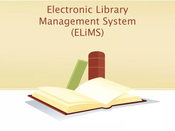 electronic library management system elims