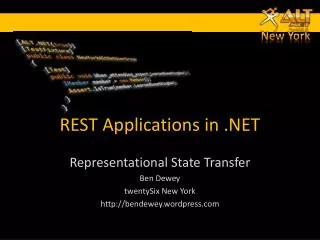 REST Applications in .NET
