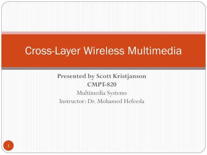 cross layer wireless multimedia