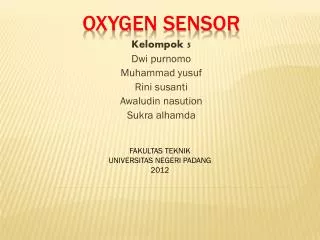 OXYGEN SENSOR