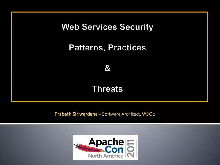 web services security patterns practices threats