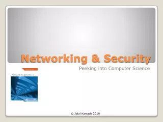 Networking &amp; Security